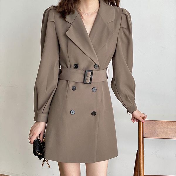 casual dresses ilares dress woman lapels elegant temperament of tall waist double-breasted female suit women vintage korean style, Black;gray
casual dresses ilares dress woman lapels elegant temperament of tall waist double-breasted female suit women vintage korean style, Black;gray
