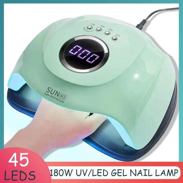 nail dryers 180w uv led lamp for manicure dryer with 45 light all gels drying nails 30s/60s/99s timer lcd display tools
nail dryers 180w uv led lamp for manicure dryer with 45 light all gels drying nails 30s/60s/99s timer lcd display tools