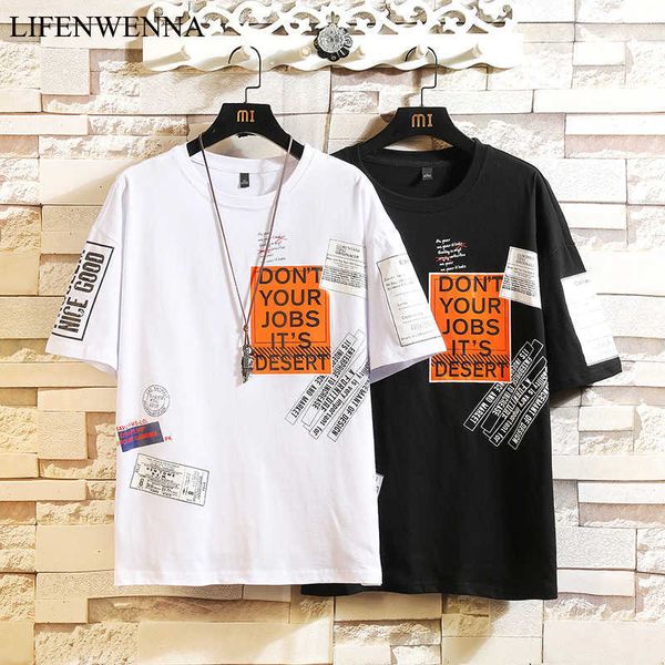 lifenwenna m-5xl hip hop t shirt men letter print t-shirt harajuku streetwear t shirt patchwork short sleeve summer tees 210528, White;black
lifenwenna m-5xl hip hop t shirt men letter print t-shirt harajuku streetwear t shirt patchwork short sleeve summer tees 210528, White;black