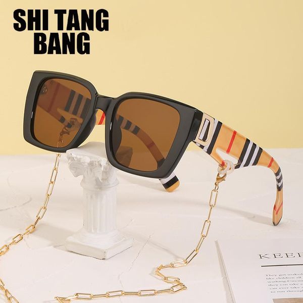 sunglasses square retro ladies fashion with chain big frame design women necklace eyeglasses, White;black
sunglasses square retro ladies fashion with chain big frame design women necklace eyeglasses, White;black