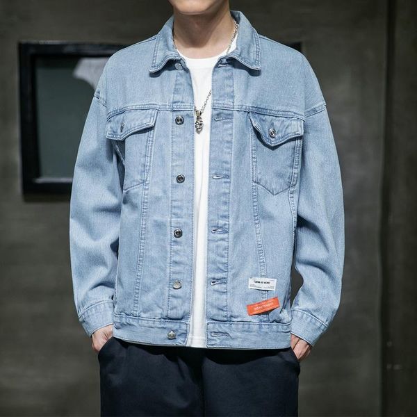 men's jackets 2021 cotton lapel denim jacket men casual solid color streetwear jeans autumn slim fit, Black;brown
men's jackets 2021 cotton lapel denim jacket men casual solid color streetwear jeans autumn slim fit, Black;brown