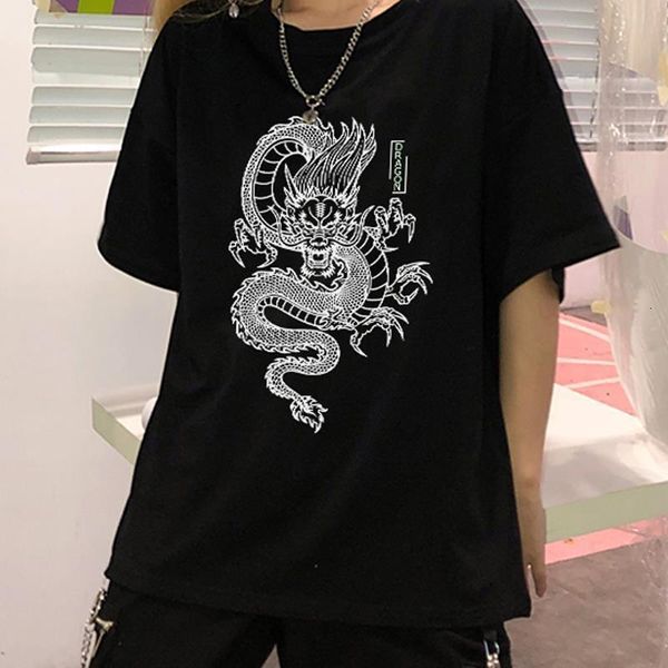 punk women's tee ulzzang harajuku vintage chinese dragon print t-shirt summer new large size loose streetwear women clothes, White
punk women's tee ulzzang harajuku vintage chinese dragon print t-shirt summer new large size loose streetwear women clothes, White