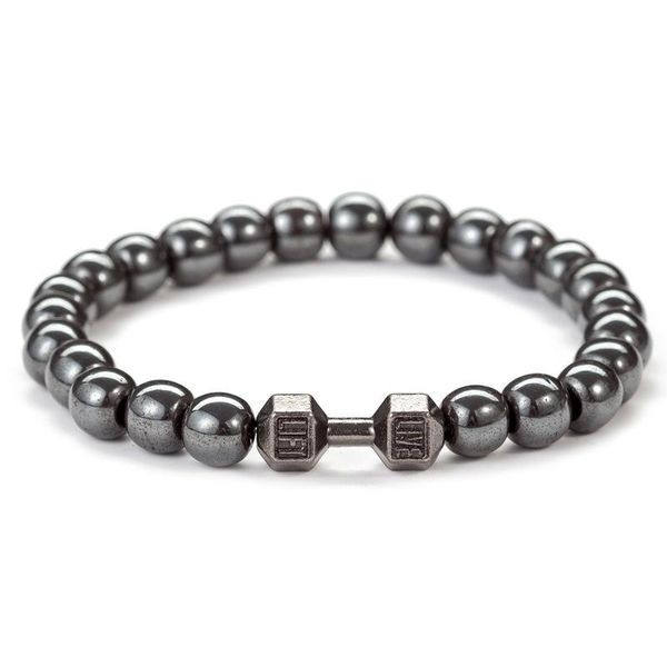 beaded, strands trendy natural handmade bracelet lava stone dumbbell magnet health care frosted beads men's and women's fitness, Black
beaded, strands trendy natural handmade bracelet lava stone dumbbell magnet health care frosted beads men's and women's fitness, Black