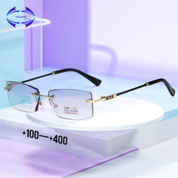 sunglasses vcka 2021 ultralight tr90 memory titanium rimless reading glasses anti-blue light men&women presbyopic eyeglasses +1.0 to +4.0, White;black
sunglasses vcka 2021 ultralight tr90 memory titanium rimless reading glasses anti-blue light men&women presbyopic eyeglasses +1.0 to +4.0, White;black