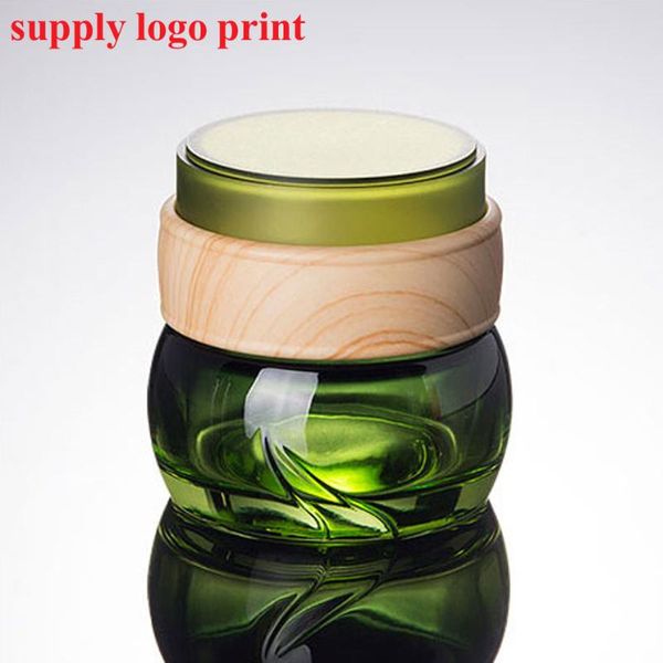 50pcs/lot 50g green glass cream jar with wooden shape lid glass jars containers for cosmetic night cream
50pcs/lot 50g green glass cream jar with wooden shape lid glass jars containers for cosmetic night cream