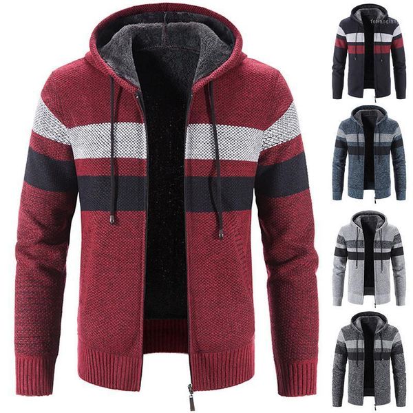 men's jackets jacket autumn/winter fleece sweater warm knit casual sports fashion stripe coat, Black;brown
men's jackets jacket autumn/winter fleece sweater warm knit casual sports fashion stripe coat, Black;brown