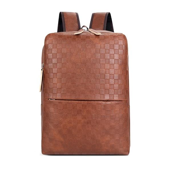 backpack 2021 fashion plaid men pu leather backpacks large shoulder school bag rucksack for boys travel weekend sac a dos
backpack 2021 fashion plaid men pu leather backpacks large shoulder school bag rucksack for boys travel weekend sac a dos