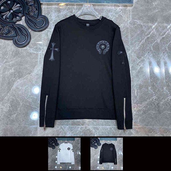street tide ch crowe's heart cross new leisure hip hop high street round neck pullover sports sweater 8338, Black
street tide ch crowe's heart cross new leisure hip hop high street round neck pullover sports sweater 8338, Black