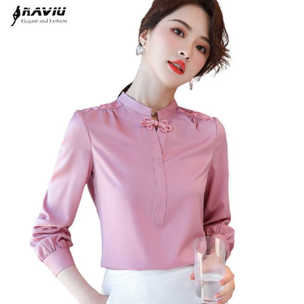 high-end shirt women autumn retro long sleeve pink satin v neck blouses office ladies formal casual work 210604, White
high-end shirt women autumn retro long sleeve pink satin v neck blouses office ladies formal casual work 210604, White
