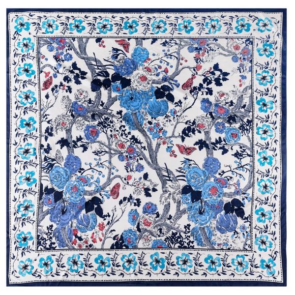 scarves silk scarf women floral print stoles square wraps large bandana neckerchief lady hijabs female foulards 130cm, Blue;gray
scarves silk scarf women floral print stoles square wraps large bandana neckerchief lady hijabs female foulards 130cm, Blue;gray