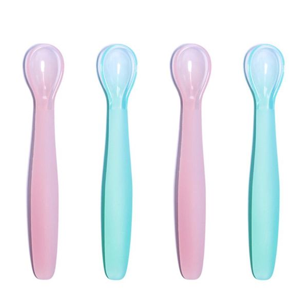 cups, dishes & utensils 2 colors of baby soft silicone spoon candy color temperature sensing children feeding feeder appliance
cups, dishes & utensils 2 colors of baby soft silicone spoon candy color temperature sensing children feeding feeder appliance