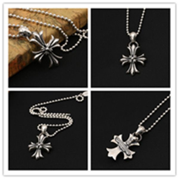 925 sterling silver double crosses necklace pendants without chain american european punk style antique vintage luxury jewelry accessories g
925 sterling silver double crosses necklace pendants without chain american european punk style antique vintage luxury jewelry accessories g