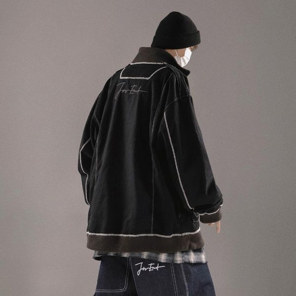 men's jackets multi pockets zipper men vintage autumn cargo jacket outwear hip hop streetwear techwear coat, Black;brown
men's jackets multi pockets zipper men vintage autumn cargo jacket outwear hip hop streetwear techwear coat, Black;brown
