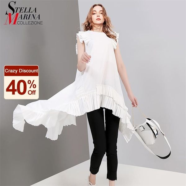 casual streetwear style woman summer white irregular hipster tee sleeveless ruffles ladies hippie chic t-shirt t shirts 3659 210722
casual streetwear style woman summer white irregular hipster tee sleeveless ruffles ladies hippie chic t-shirt t shirts 3659 210722