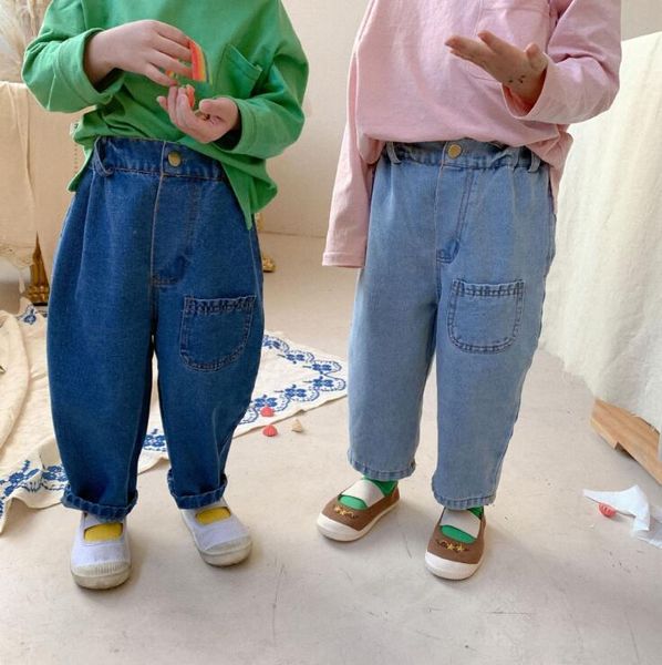 2021 new arrival girls boys denim long pants spring fashion kids jean pants 1-7years yl39, Blue
2021 new arrival girls boys denim long pants spring fashion kids jean pants 1-7years yl39, Blue