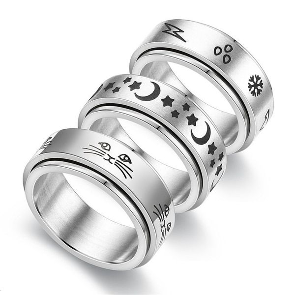 sizzz vrij spinning rvs angst ring voor vrouwen moon star ketting spinner fidgets anti stress mannen 2021 roterende, Slivery;golden
sizzz vrij spinning rvs angst ring voor vrouwen moon star ketting spinner fidgets anti stress mannen 2021 roterende, Slivery;golden