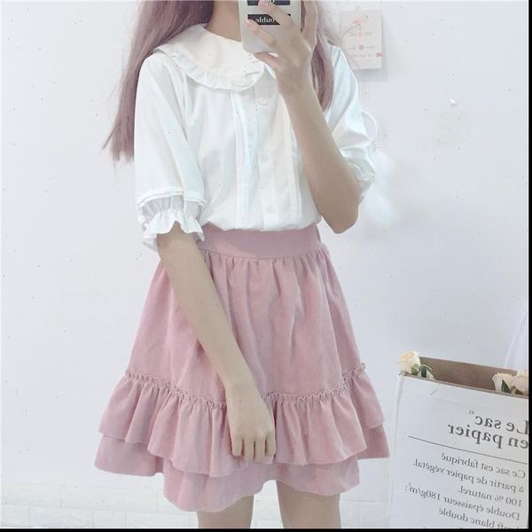kyqiao girls white shirt 2021 mori girls summer japan style short sleeve peter pan collar solid blouse lolita black shirt top
kyqiao girls white shirt 2021 mori girls summer japan style short sleeve peter pan collar solid blouse lolita black shirt top