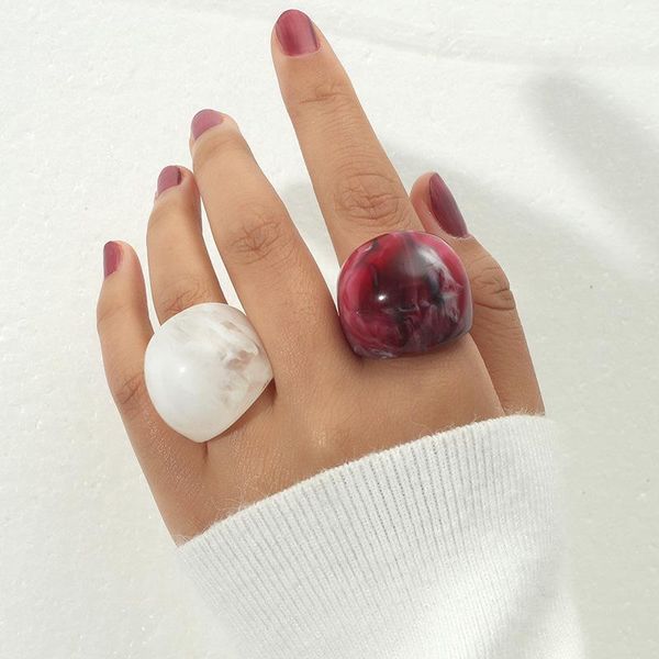 wedding rings 2pcs/set geometric big resin for women red white large square acrylic ring female party aesthetic jewelry gifts, Slivery;golden
wedding rings 2pcs/set geometric big resin for women red white large square acrylic ring female party aesthetic jewelry gifts, Slivery;golden