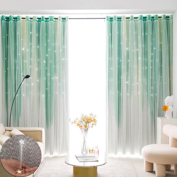 curtain & drapes curtains blackout colorful double layer star window for kids girls bedroom living room decoration 1 panel
curtain & drapes curtains blackout colorful double layer star window for kids girls bedroom living room decoration 1 panel