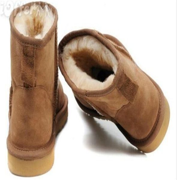 r snow boots leather women australia kneel half long boots ankle womens mini classic girls shoes g5854, Black