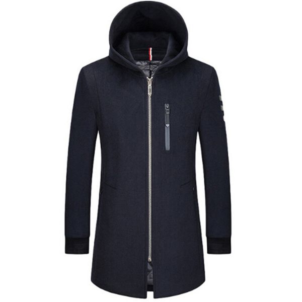 50% fabric new autumn winter men's caps wool long zipper lounge woolen coat 7l5v, Black
50% fabric new autumn winter men's caps wool long zipper lounge woolen coat 7l5v, Black