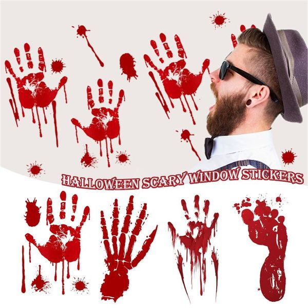window stickers halloween wall blood zombies glass decoration bloody horror and fear atmosphere props
window stickers halloween wall blood zombies glass decoration bloody horror and fear atmosphere props