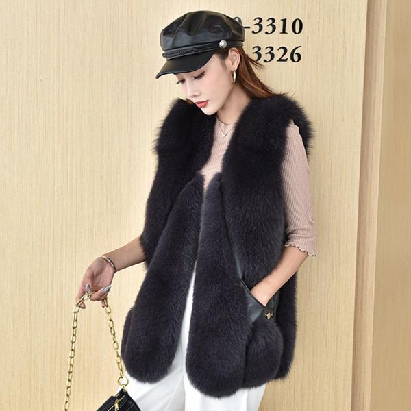 women's fur & faux 2021 gilet winter fashion long vest warm arrivals waistcoat fluffy thick s7879, Black
women's fur & faux 2021 gilet winter fashion long vest warm arrivals waistcoat fluffy thick s7879, Black