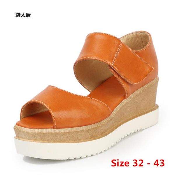high heel platform sandals female summer wedges women thick bottom shoes wedge open toe women's sandals small big size 32 - 43, Black
high heel platform sandals female summer wedges women thick bottom shoes wedge open toe women's sandals small big size 32 - 43, Black