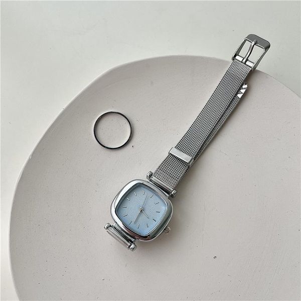 wristwatches 7rings vintage fashion style blue square glass quartz watch for women minimal simple accessories female, Slivery;brown
wristwatches 7rings vintage fashion style blue square glass quartz watch for women minimal simple accessories female, Slivery;brown
