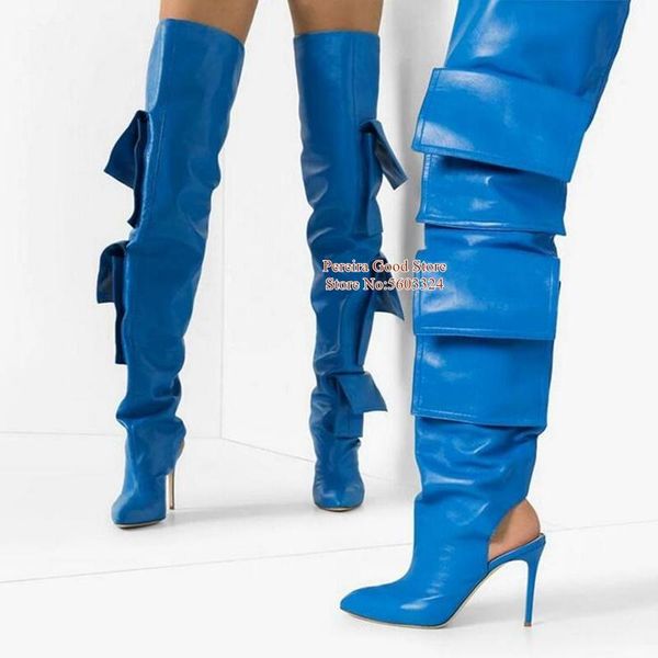 boots arrivals blue pocket high heels peep toe soft leather over the knee stretch ruwnay bootie fashion dress shoes, Black
boots arrivals blue pocket high heels peep toe soft leather over the knee stretch ruwnay bootie fashion dress shoes, Black