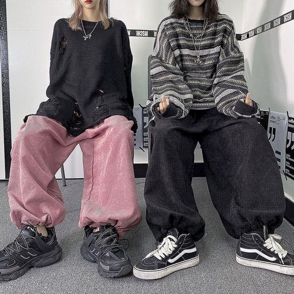 men's pants men corduroy harajuku wide leg 2021 overalls mens japanese streetwear sweatpants male korean casual joggers hip hop, Black
men's pants men corduroy harajuku wide leg 2021 overalls mens japanese streetwear sweatpants male korean casual joggers hip hop, Black