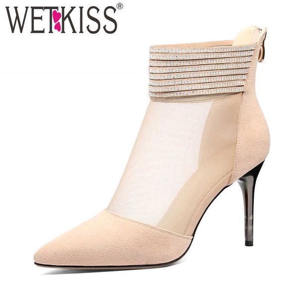 wetkiss mesh high heels ankle boots women pointed toe footwear high heels boots female crystal kid suede shoes woman spring 210630, Black
wetkiss mesh high heels ankle boots women pointed toe footwear high heels boots female crystal kid suede shoes woman spring 210630, Black