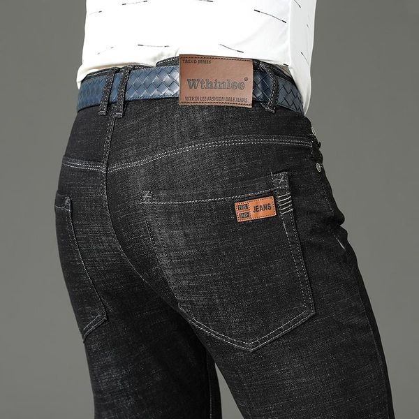 men's jeans 2021 men classic jean homme pantalones hombre mannen soft black business casual masculino denim overalls mens pants, Blue
men's jeans 2021 men classic jean homme pantalones hombre mannen soft black business casual masculino denim overalls mens pants, Blue