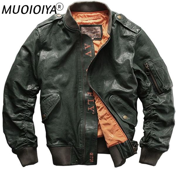 men's leather & faux 2021 men's genuine jacket sheep bomber motorcycle large size 6xl coat, Black
men's leather & faux 2021 men's genuine jacket sheep bomber motorcycle large size 6xl coat, Black