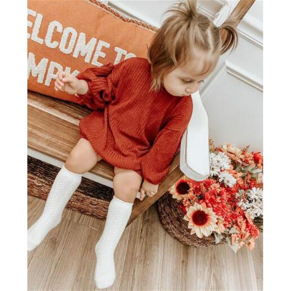 girl's dresses 2021 kids girls long lantern sleeve sweater dress spring fall casual loose solid color children clothing, Red;yellow
girl's dresses 2021 kids girls long lantern sleeve sweater dress spring fall casual loose solid color children clothing, Red;yellow