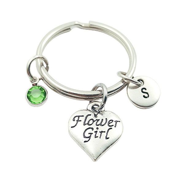 keychains flower girl initial letter birthstone keyrings creative fashion jewelry women gifts accessories pendants, Silver
keychains flower girl initial letter birthstone keyrings creative fashion jewelry women gifts accessories pendants, Silver