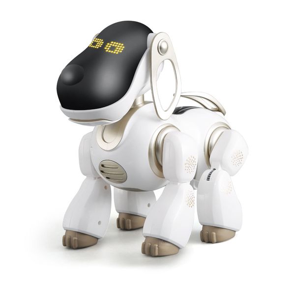 Pet induction Robots intelligent Voice Dialogue RC Robot Dog Singing Dancing Robot Children Educational Toys Learning Machine, White
Pet induction Robots intelligent Voice Dialogue RC Robot Dog Singing Dancing Robot Children Educational Toys Learning Machine, White
