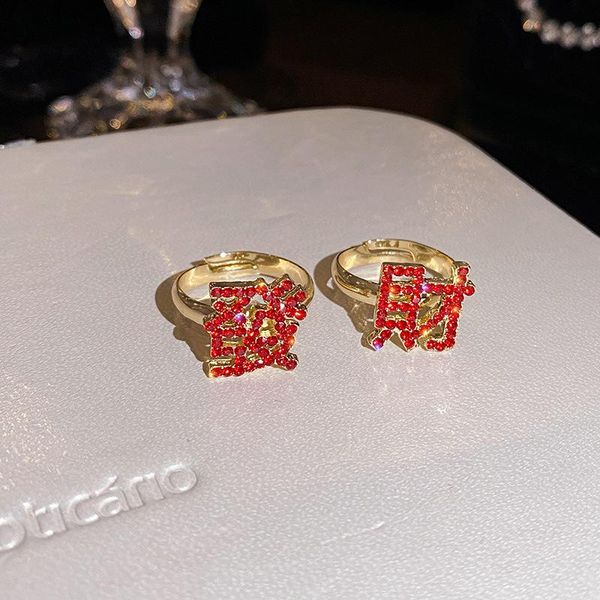 wedding rings timeonly chinese style bling rhinestones character ring for women female w year lucky charm festival gift jewelry, Slivery;golden 
wedding rings timeonly chinese style bling rhinestones character ring for women female w year lucky charm festival gift jewelry, Slivery;golden