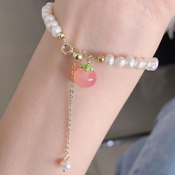 bangle ce-190 korean girl heart temperament peach freshwater pearl bracelet small fresh student sweet, Black
bangle ce-190 korean girl heart temperament peach freshwater pearl bracelet small fresh student sweet, Black