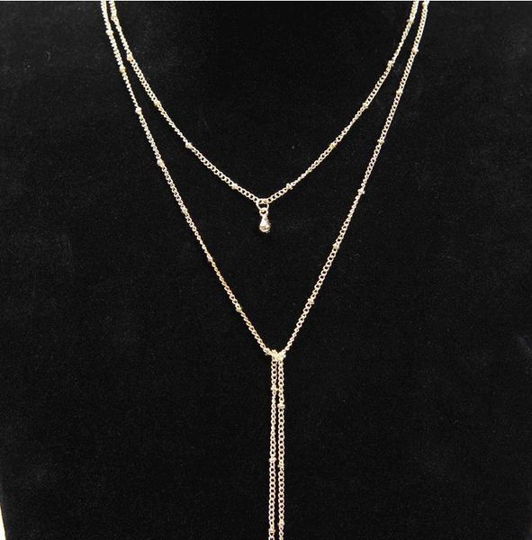 chains chain choker necklace long beads tassel chocker necklaces for women clavicle jewelry gift, Silver
chains chain choker necklace long beads tassel chocker necklaces for women clavicle jewelry gift, Silver