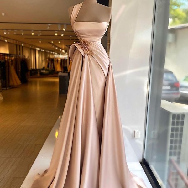 one shoulder satin a line evening dresses side split ruched beading prom gowns sequins party dress, Black;red
one shoulder satin a line evening dresses side split ruched beading prom gowns sequins party dress, Black;red