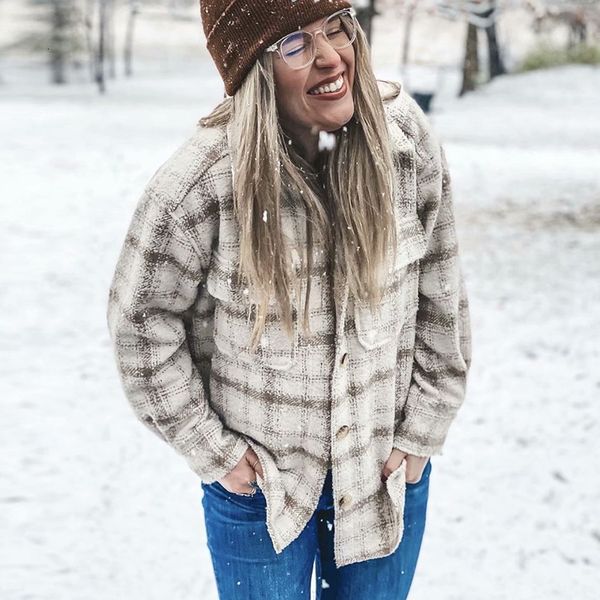 2021 new autumn winter women vintage plaid coat classic jacket casual warm overcoat fashion long sleeve coats outwear ttng, Black;brown
2021 new autumn winter women vintage plaid coat classic jacket casual warm overcoat fashion long sleeve coats outwear ttng, Black;brown