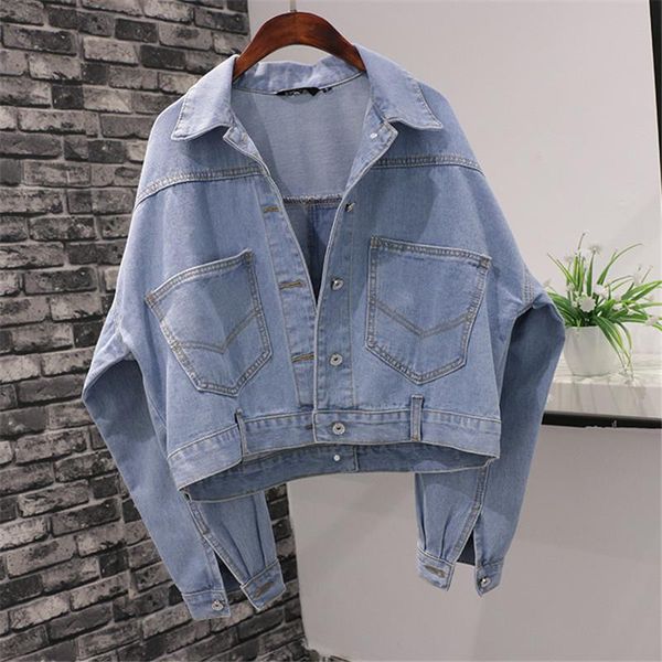 women's jackets fashion denim short jacket women 2021 autumn winter loose fit back split coat outerwear, Black;brown
women's jackets fashion denim short jacket women 2021 autumn winter loose fit back split coat outerwear, Black;brown