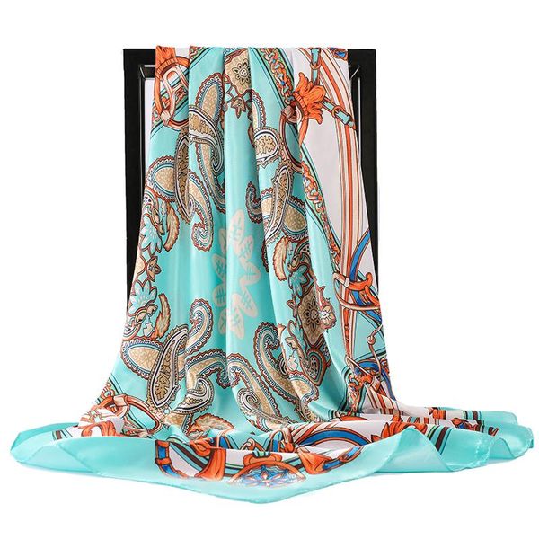 scarves fashion square silk scarf women satin hijab scarfs foulard head for ladeis muslim shawls bandana 90x90cm, Blue;gray
scarves fashion square silk scarf women satin hijab scarfs foulard head for ladeis muslim shawls bandana 90x90cm, Blue;gray