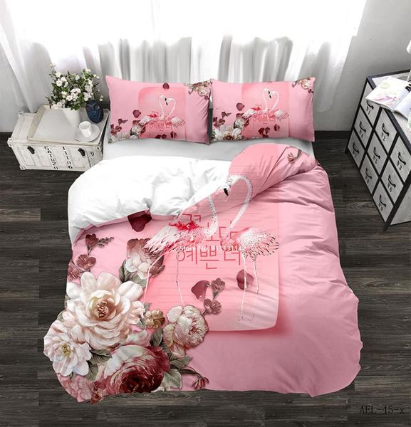 bedding sets nordic style pink flamingo print set fashion quilt cover pillowcase bedroom decoration home textile
bedding sets nordic style pink flamingo print set fashion quilt cover pillowcase bedroom decoration home textile