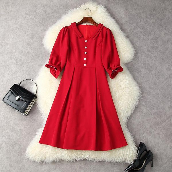 casual dresses european and american women's autumn 2021 flared cuff sleeves v-neck fashionable red dress, Black;gray
casual dresses european and american women's autumn 2021 flared cuff sleeves v-neck fashionable red dress, Black;gray