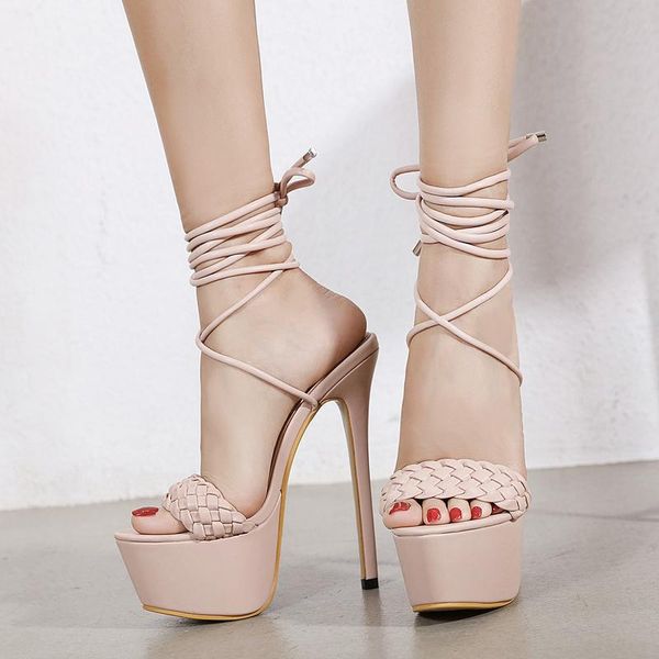 2021 platform sandals woman cross ankle strap lace up sandals super high heels shoes party wedding pumps 16cm weave design shoes, Black
2021 platform sandals woman cross ankle strap lace up sandals super high heels shoes party wedding pumps 16cm weave design shoes, Black