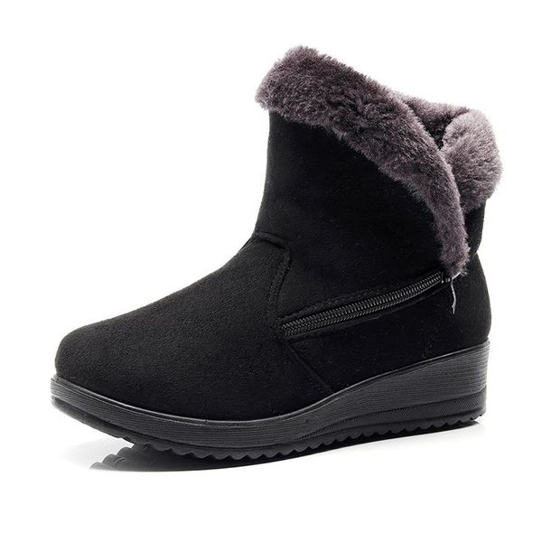 boots ankle with fur thicken drop women snow for russian casual flats shoes plus size 41 42, Black
boots ankle with fur thicken drop women snow for russian casual flats shoes plus size 41 42, Black