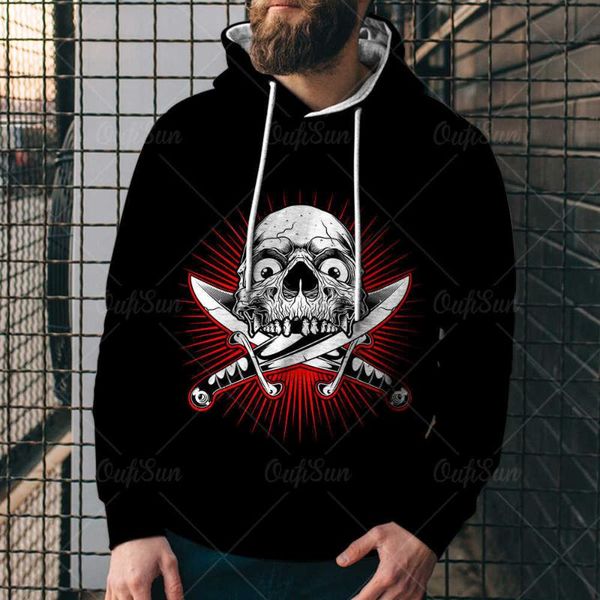men's hoodies & sweatshirts punk skull digital print drawstr adjustable hoodie sportwear men large size breathable round neck pullover, Black
men's hoodies & sweatshirts punk skull digital print drawstr adjustable hoodie sportwear men large size breathable round neck pullover, Black