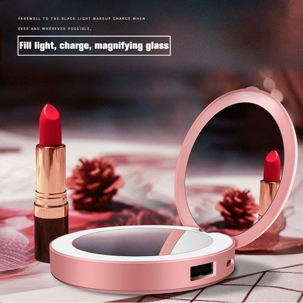 compact mirrors multi-funtional led travel makeup mirror power bank with light, foldable beauty tool double-sided 3.6-inch rechargeable
compact mirrors multi-funtional led travel makeup mirror power bank with light, foldable beauty tool double-sided 3.6-inch rechargeable